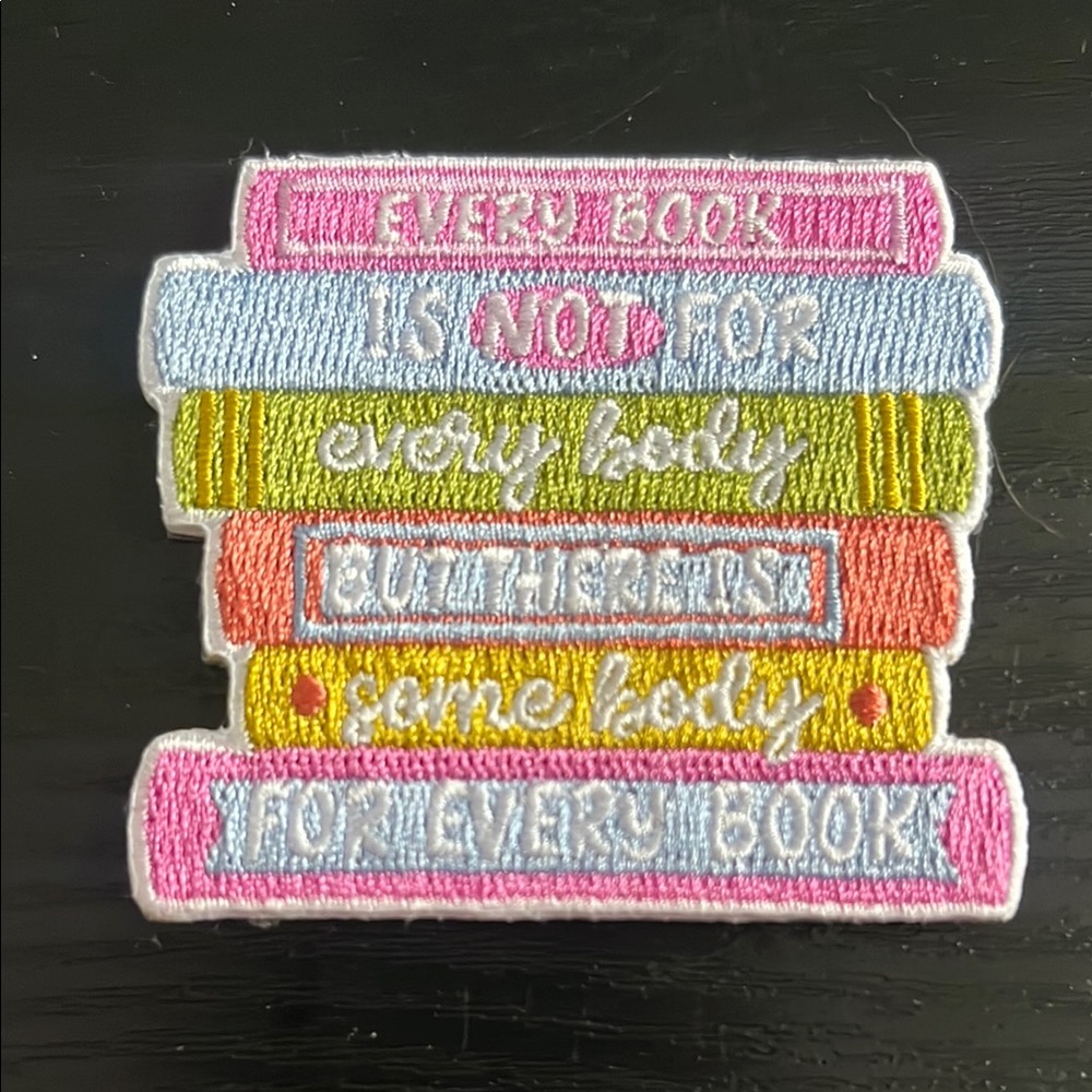 Colorful Embroidered Patch Get Your Teach On iron on patch Every book
